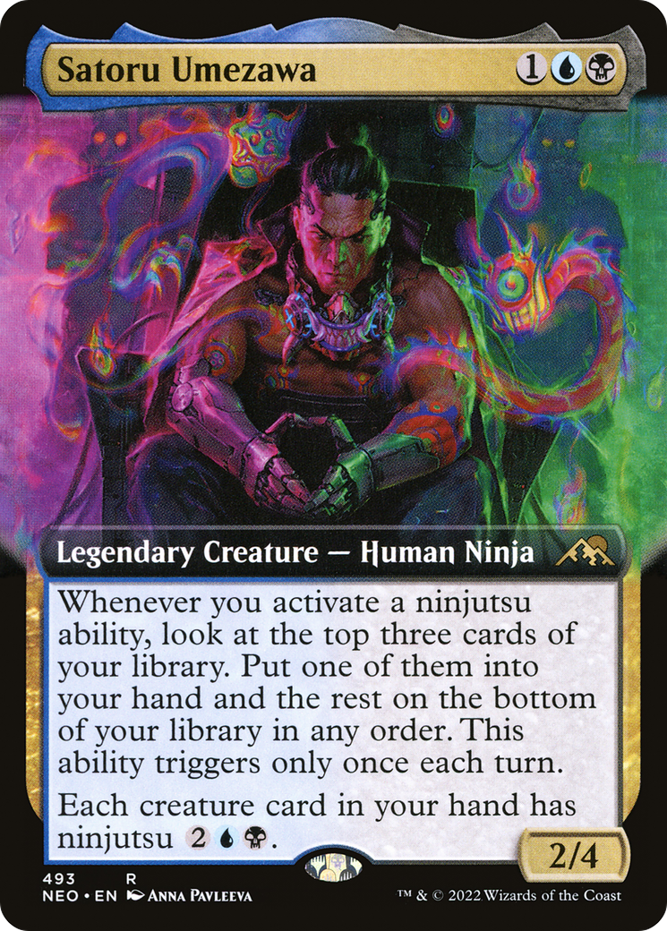 Satoru Umezawa (Extended Art) [Kamigawa: Neon Dynasty]-1