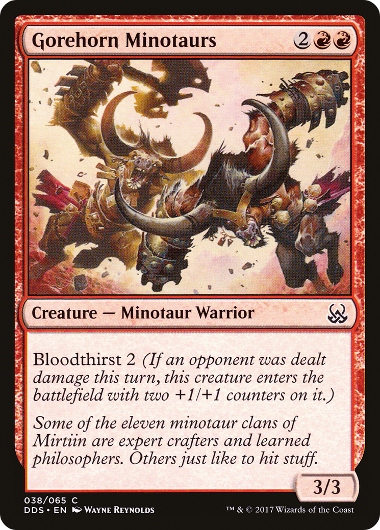 Gorehorn Minotaurs [Duel Decks: Mind vs. Might]-1