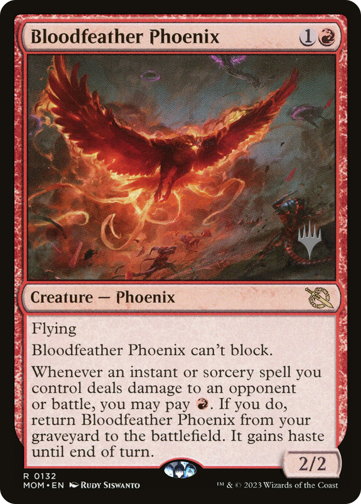 Bloodfeather Phoenix (Promo Pack) [March of the Machine Promos]-1