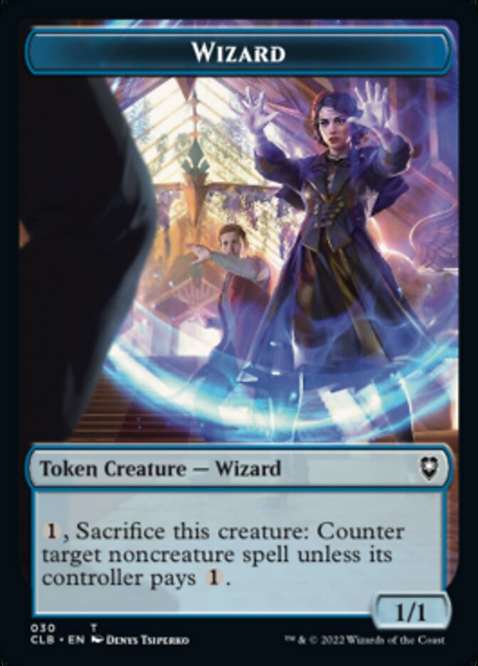 Kor Warrior // Wizard Double-Sided Token [Commander Legends: Battle for Baldur's Gate Tokens]-2