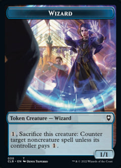 Kor Warrior // Wizard Double-Sided Token [Commander Legends: Battle for Baldur's Gate Tokens]-2