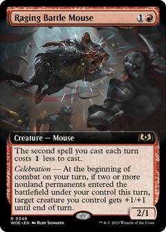 Raging Battle Mouse (Extended Art) [Wilds of Eldraine]-1