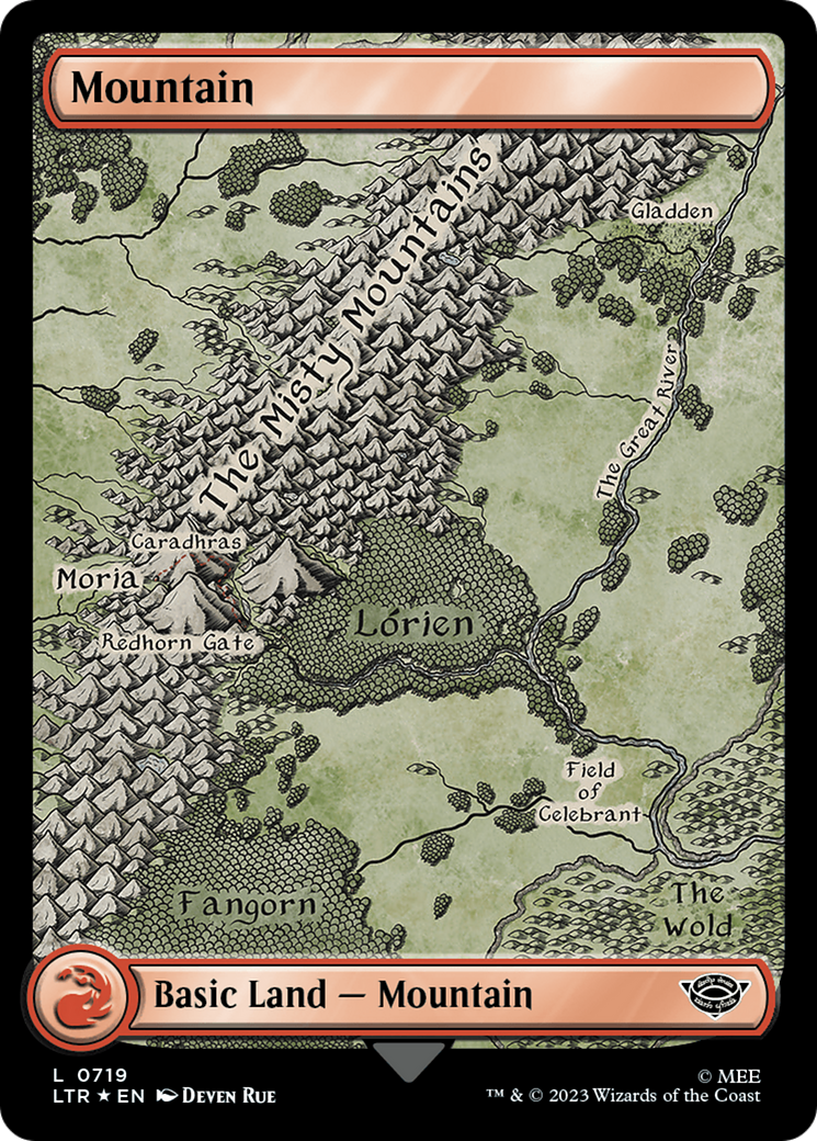 Mountain (719) (Surge Foil) [The Lord of the Rings: Tales of Middle-Earth]-1