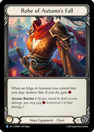 Robe of Autumn's Fall [ASR004] (Armory Deck: Ira)  Rainbow Foil-1