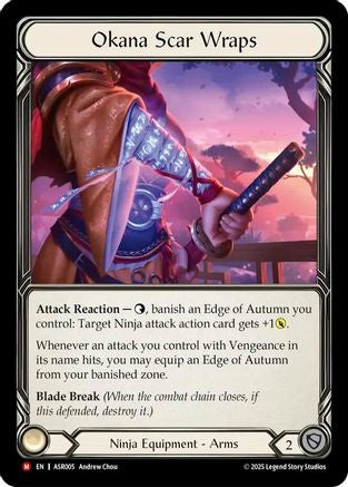 Okana Scar Wraps [ASR005] (Armory Deck: Ira)  Rainbow Foil-1