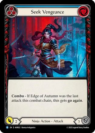 Seek Vengeance (Blue) [ASR022] (Armory Deck: Ira)-1