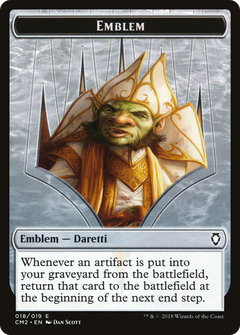 Daretti, Scrap Savant Emblem [Commander Anthology Volume II Tokens]-1