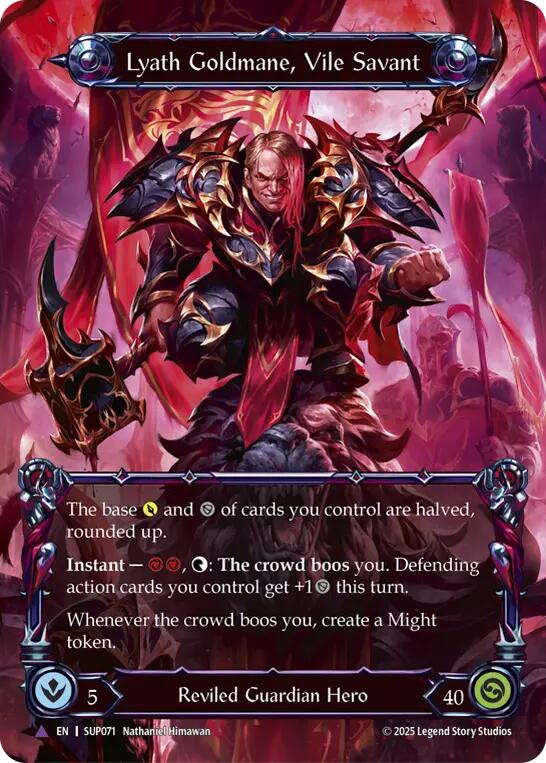 Lyath Goldmane, Vile Savant (Marvel) [SUP071] (Super Slam)  Cold Foil-1