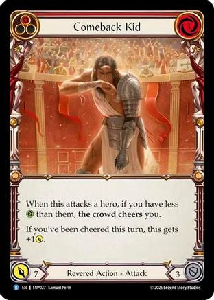 Comeback Kid (Red) [SUP027] (Super Slam)  Rainbow Foil