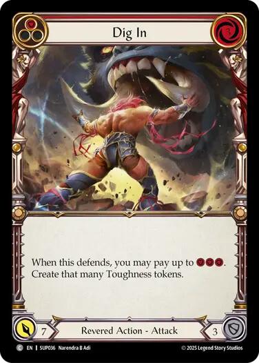 Dig In (Red) [SUP036] (Super Slam)  Rainbow Foil-1