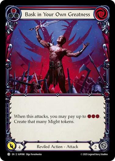Bask in Your Own Greatness (Red) [SUP098] (Super Slam)  Rainbow Foil-1