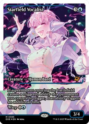 Starfield Vocalist (Showcase Fracture Foil) (Japanese) [Edge of Eternities]-1