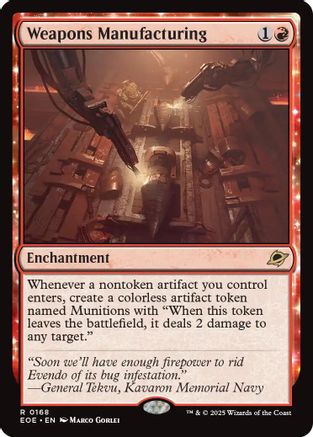 Weapons Manufacturing (EOE-168) - Edge of Eternities Foil-1
