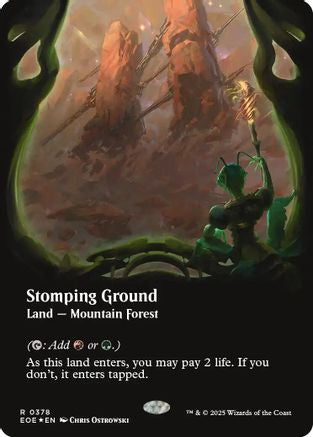 Stomping Ground (Borderless) (Galaxy Foil) [Edge of Eternities]-1