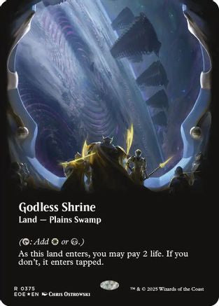 Godless Shrine (Borderless) (Galaxy Foil) [Edge of Eternities]-1