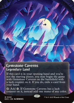 Gemstone Caverns (0061) (Borderless) [Edge of Eternities: Stellar Sights]-1