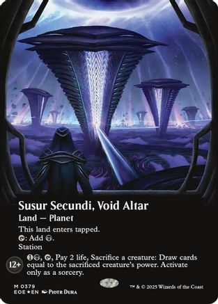 Susur Secundi, Void Altar (Borderless) (Galaxy Foil) [Edge of Eternities]-1