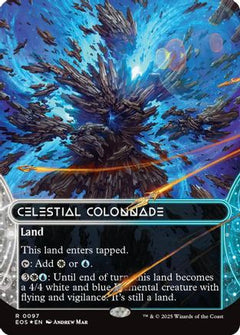 Celestial Colonnade (0097) (Borderless) (Galaxy Foil) [Edge of Eternities: Stellar Sights]-1