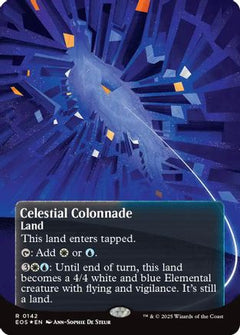 Celestial Colonnade (0142) (Borderless) (Galaxy Foil) [Edge of Eternities: Stellar Sights]-1
