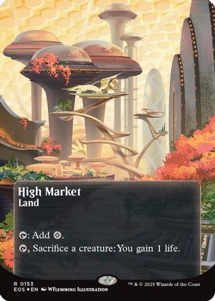 High Market (0153) (Borderless) (Galaxy Foil) [Edge of Eternities: Stellar Sights]-1