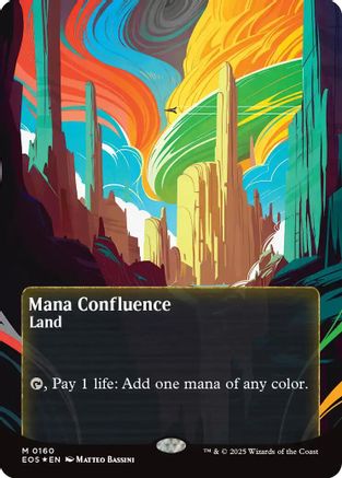 Mana Confluence (0160) (Borderless) (Galaxy Foil) [Edge of Eternities: Stellar Sights]-1