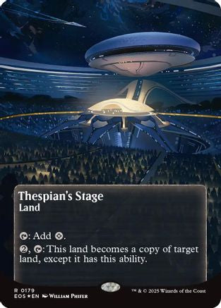 Thespian's Stage (0179) (Borderless) (Galaxy Foil) [Edge of Eternities: Stellar Sights]