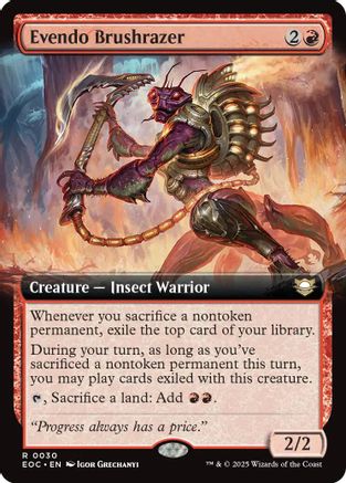 Evendo Brushrazer (Extended Art) [Edge of Eternities Commander]-1