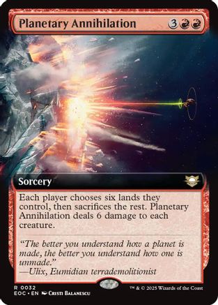 Planetary Annihilation (Extended Art) [Edge of Eternities Commander]-1
