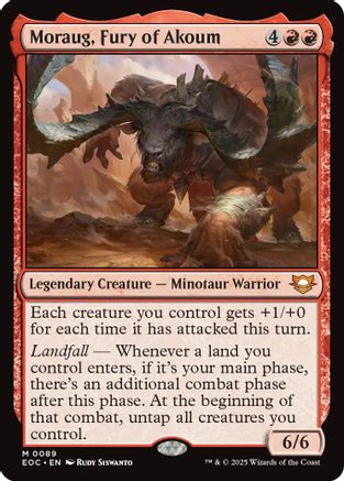 Moraug, Fury of Akoum [Edge of Eternities Commander]-1
