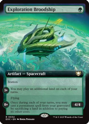 Exploration Broodship (Extended Art) [Edge of Eternities Commander]-1