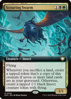 Scouring Swarm (Extended Art) [Edge of Eternities Commander]-1