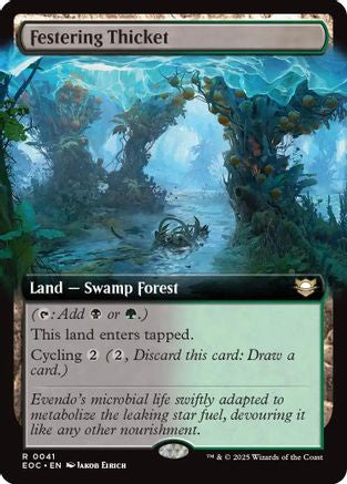Festering Thicket (Extended Art) [Edge of Eternities Commander]-1