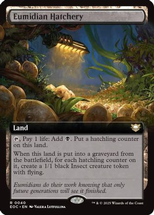 Eumidian Hatchery (Extended Art) [Edge of Eternities Commander]-1
