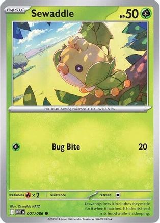 Sewaddle (001/086) [Scarlet & Violet: White Flare]-1