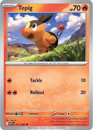 Tepig (011/086) [Scarlet & Violet: White Flare]-1