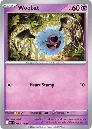 Woobat (036/086) [Scarlet & Violet: White Flare]-1