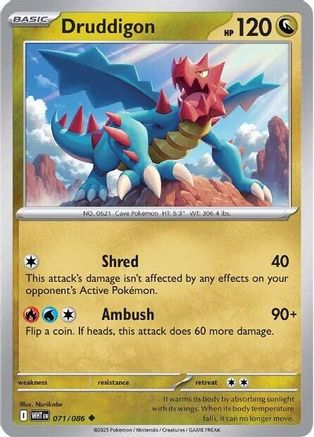 Druddigon (071/086) [Scarlet & Violet: White Flare]-1