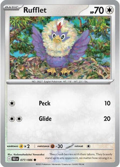Rufflet (077/086) (Reverse Holo) [Scarlet & Violet: Black Bolt]-1
