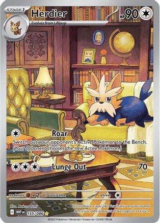 Herdier (154/086) [Scarlet & Violet: White Flare]-1