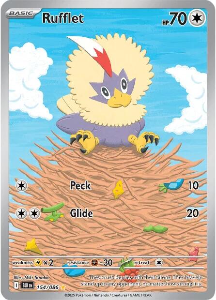 Rufflet (154/086) [Scarlet & Violet: Black Bolt]-1