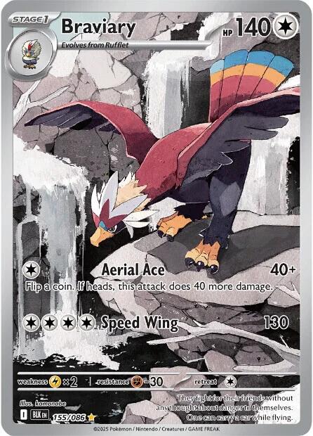 Braviary (155/086) [Scarlet & Violet: Black Bolt]-1