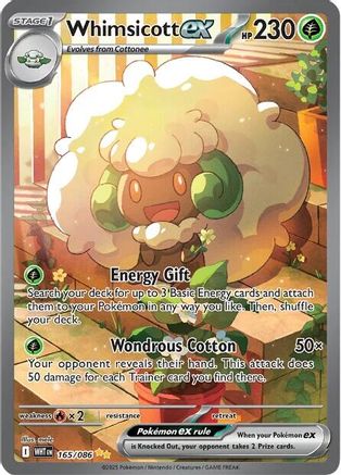 Whimsicott ex (165/086) [Scarlet & Violet: White Flare]-1