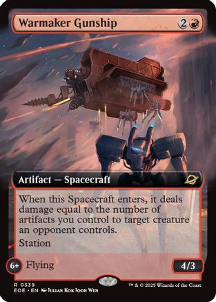 Warmaker Gunship (Extended Art) (EOE-339) - Edge of Eternities-1
