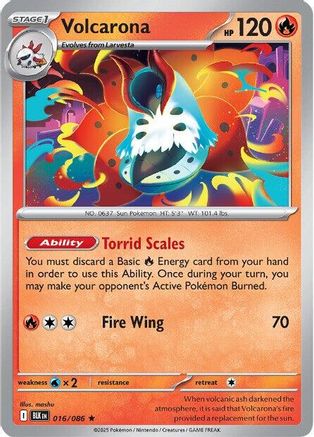 Volcarona (016/086) [Scarlet & Violet: Black Bolt]-1