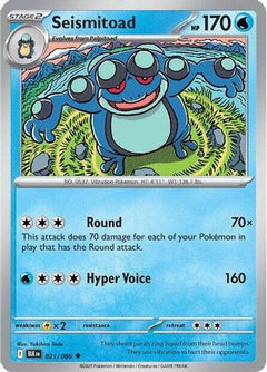 Seismitoad (021/086) [Scarlet & Violet: Black Bolt]-1