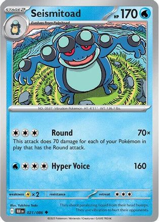 Seismitoad (021/086) [Scarlet & Violet: Black Bolt]-1