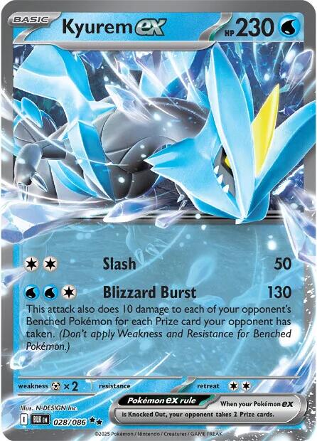 Kyurem ex (028/086) [Scarlet & Violet: Black Bolt]-1