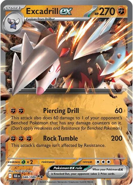Excadrill ex (046/086) [Scarlet & Violet: Black Bolt]-1