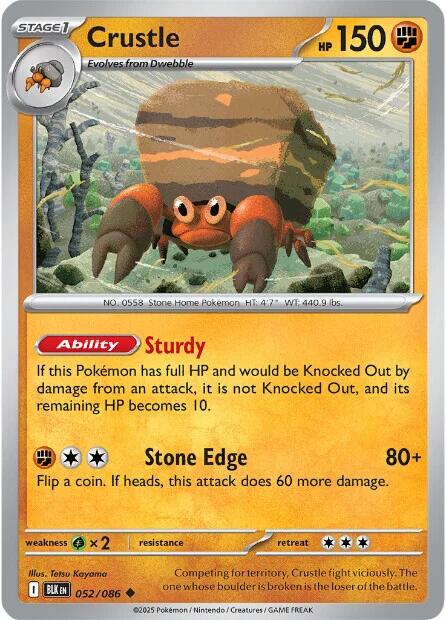 Crustle (052/086) [Scarlet & Violet: Black Bolt]-1