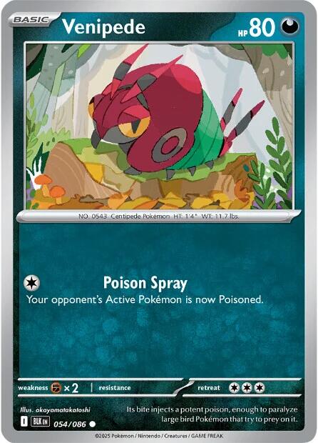Venipede (054/086) [Scarlet & Violet: Black Bolt]-1